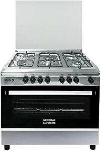 General Supreme 5 Burners Gas Cooker 90cm x 60cm Size
